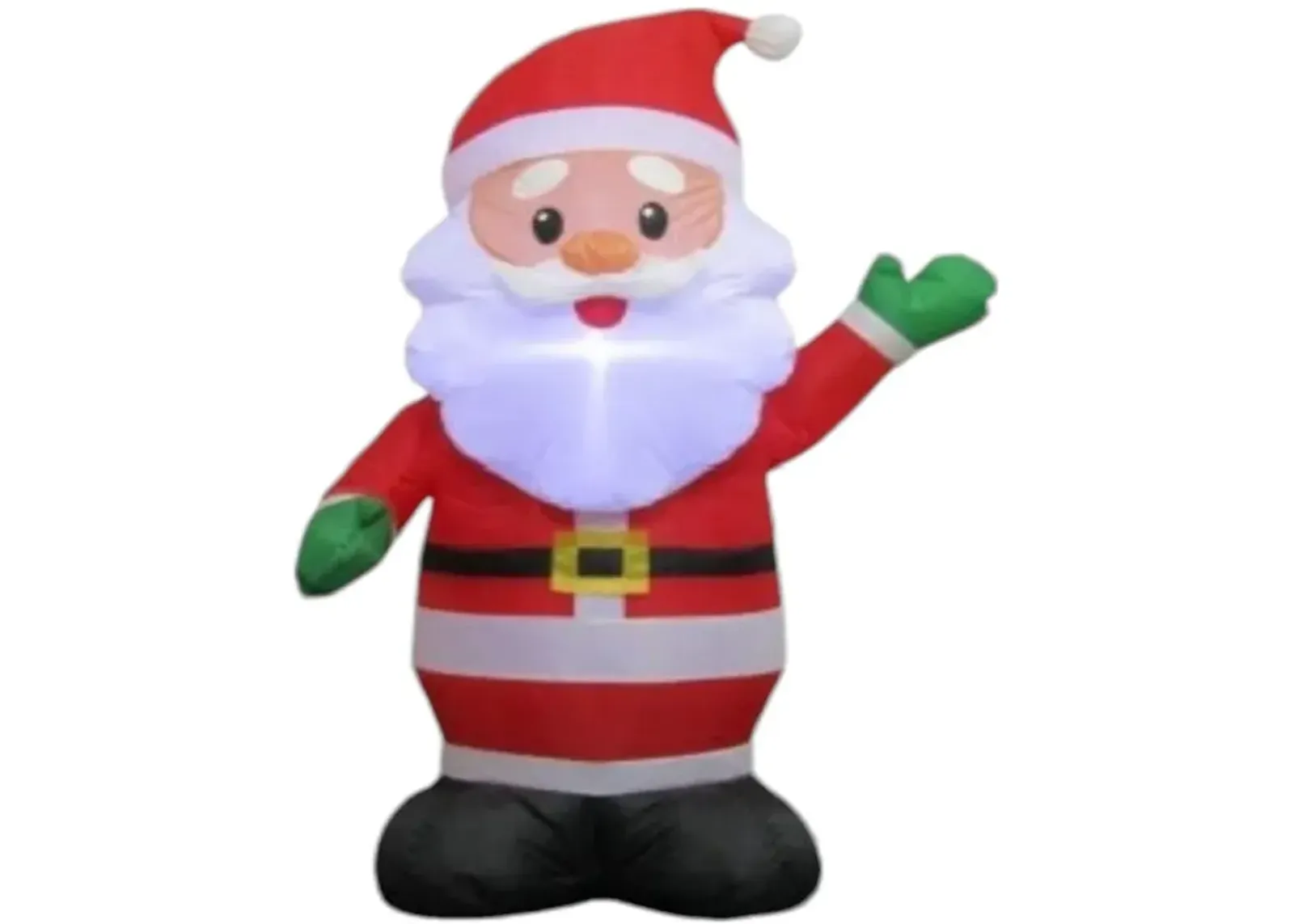 2.5FT Christmas Inflatable Santa Claus with Built-In LED Lights: Outdoor Holiday Decoration