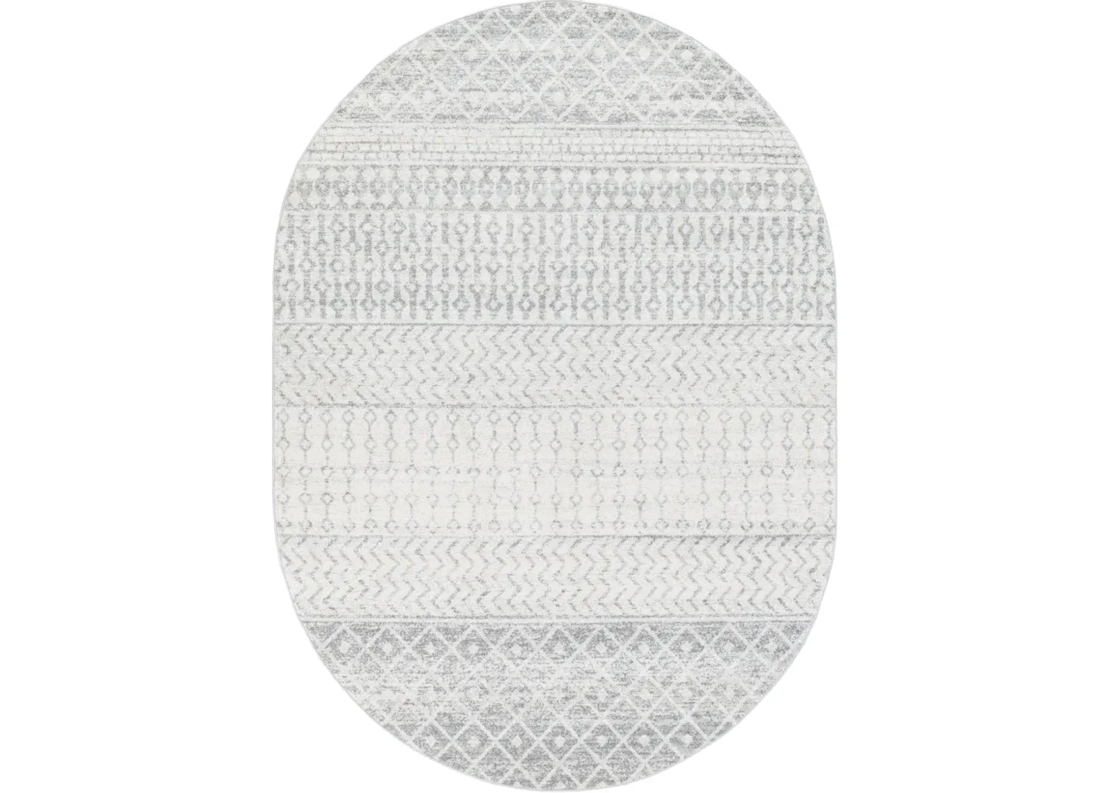 Elaziz ELZ-2345 5'3' Round Gray Rug