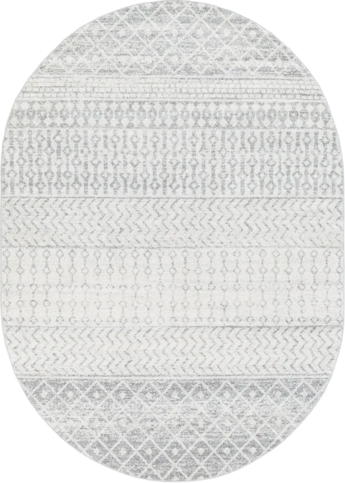 Elaziz ELZ-2345 5'3' Round Gray Rug