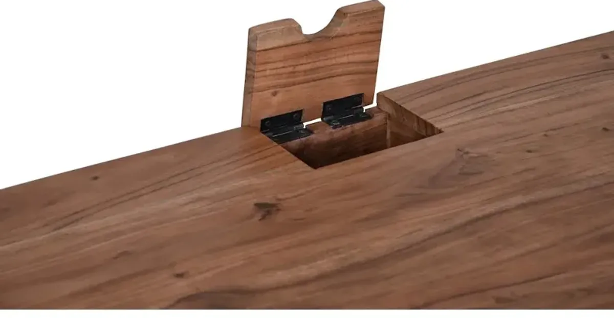 Jofran Rollins Solid Acacia USB Charging Desk