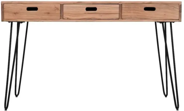 Jofran Rollins Solid Acacia USB Charging Desk