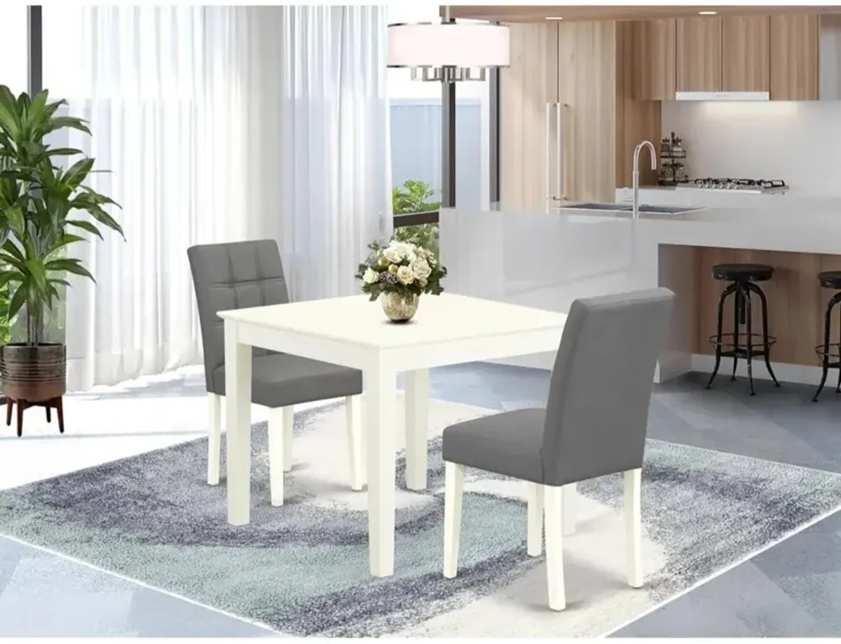 3 Piece Dinner Table Set consists A Dining Kitchen Table