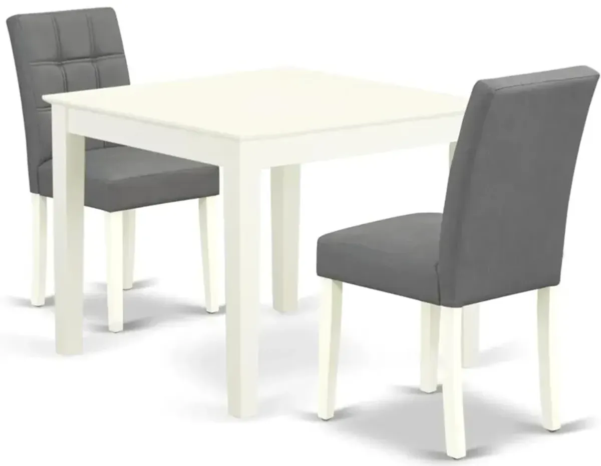 3 Piece Dinner Table Set consists A Dining Kitchen Table