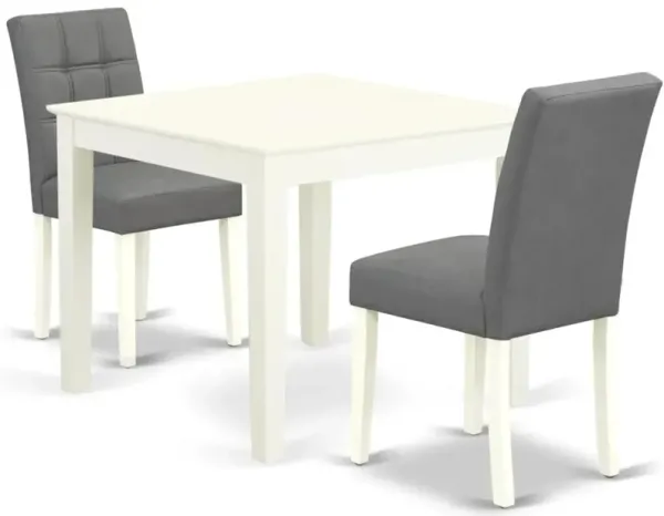 3 Piece Dinner Table Set consists A Dining Kitchen Table