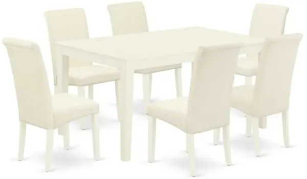 Dining Room Set Linen White