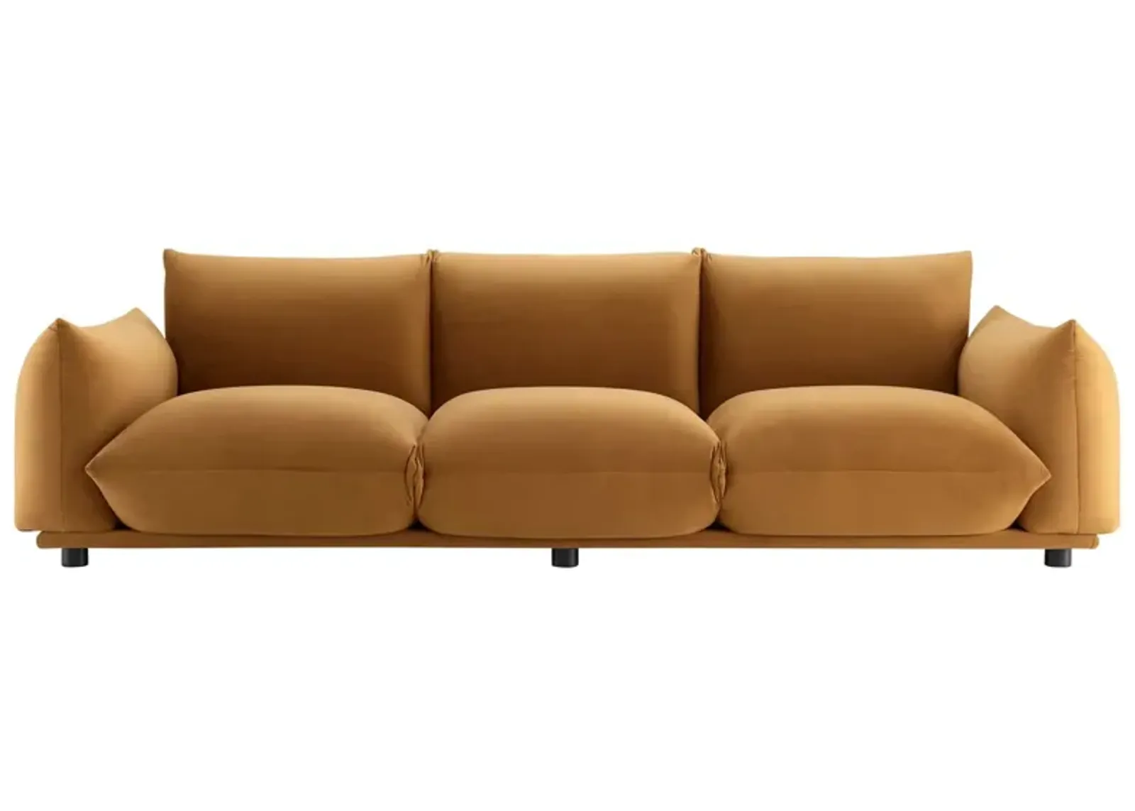 Copious Performance Velvet Sofa Brown EEI-5470-COG