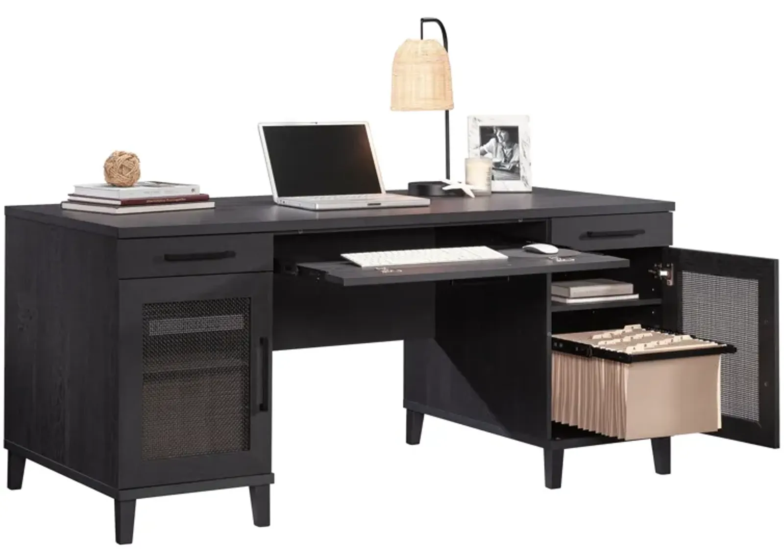 Tiffin Line Executive Double Ped Desk