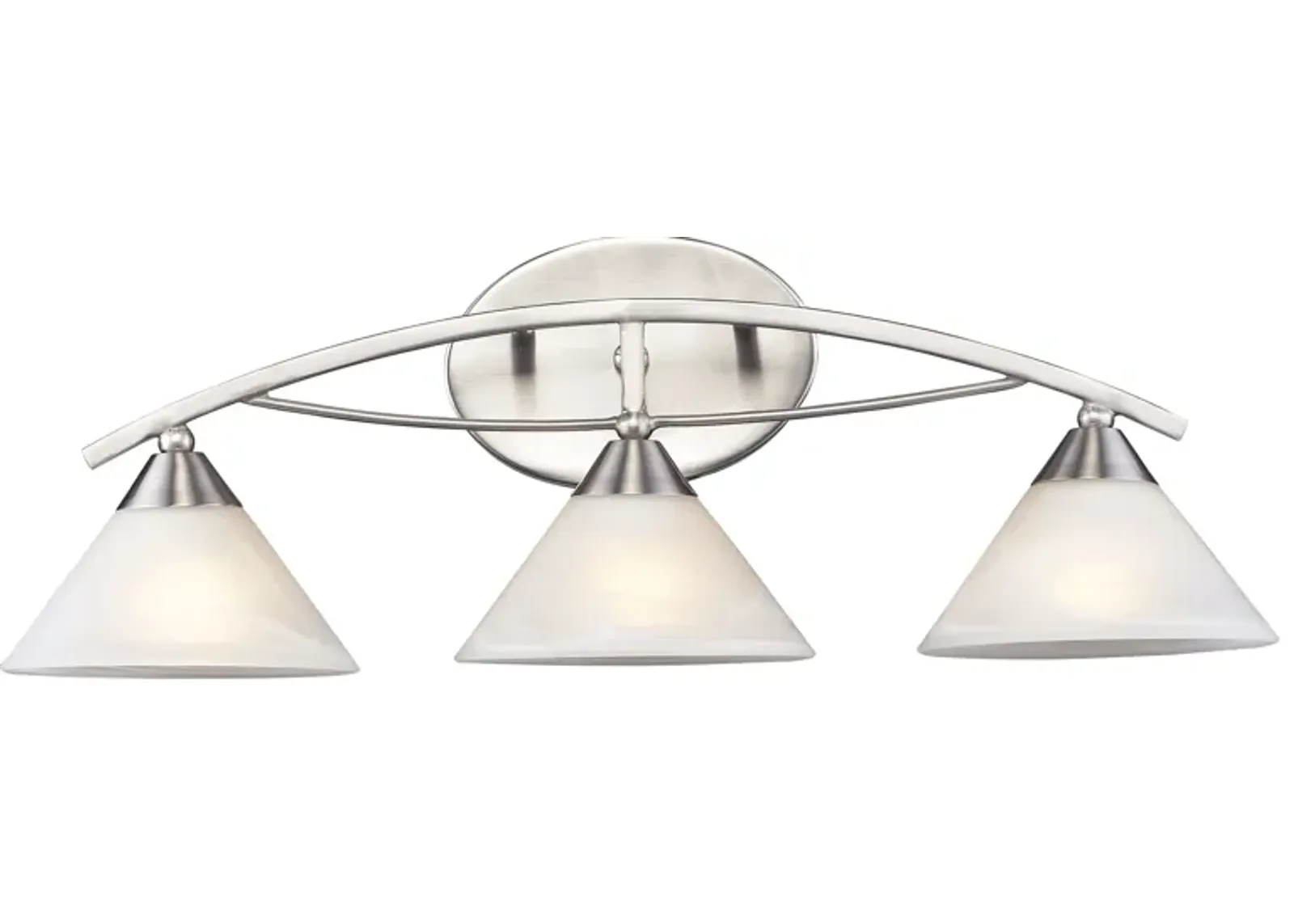 Elysburg 25'' Wide 3-Light Silver Vanity Light