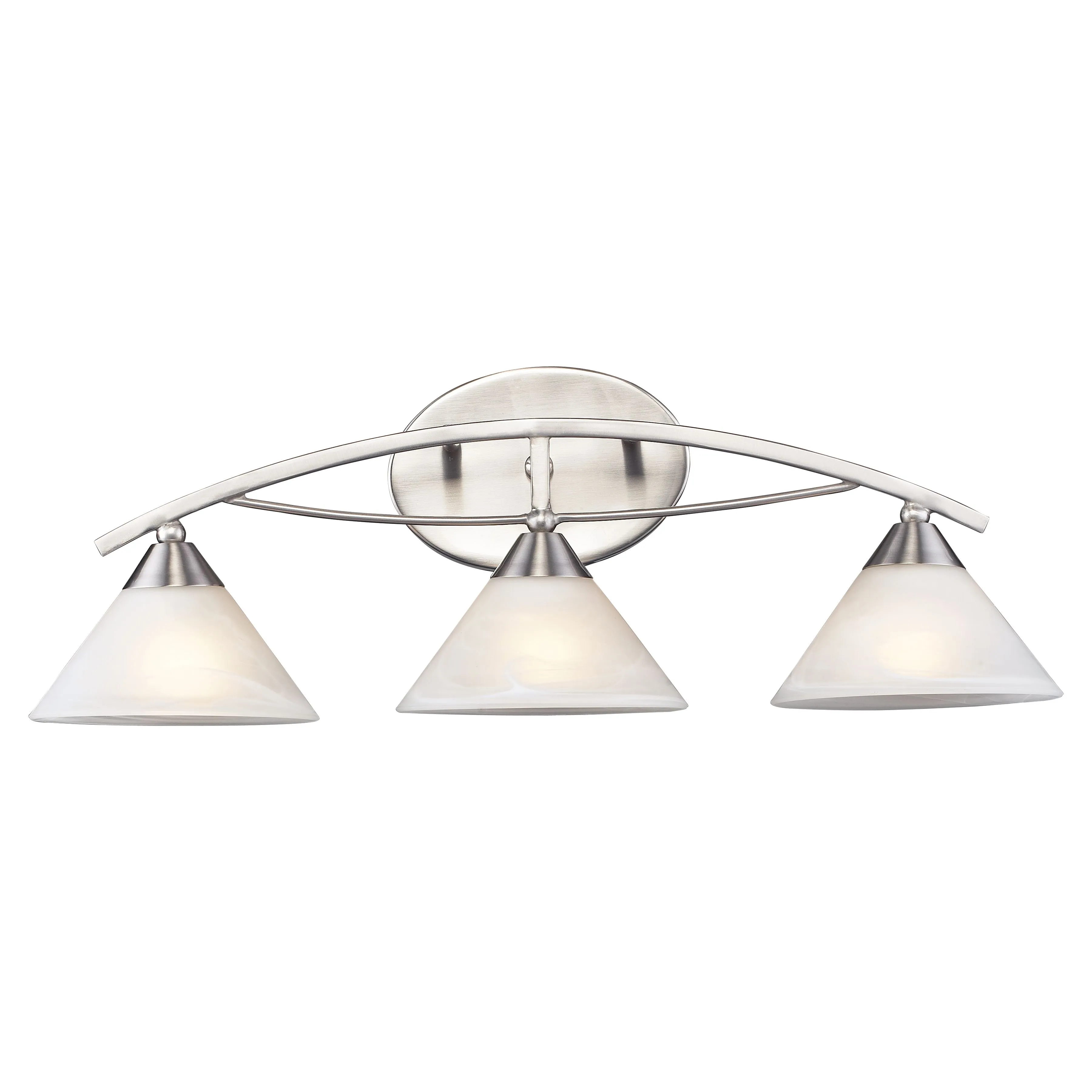 Elysburg 25'' Wide 3-Light Silver Vanity Light