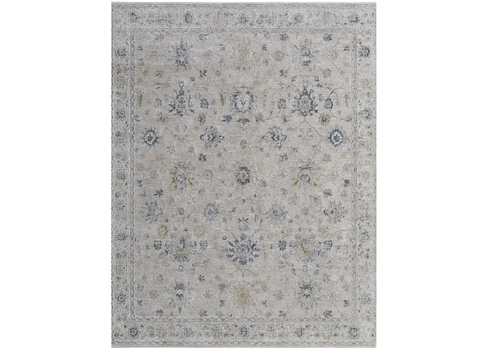 Pasha 39M7F 5' x 7'6" Ivory/Taupe/Blue Rug