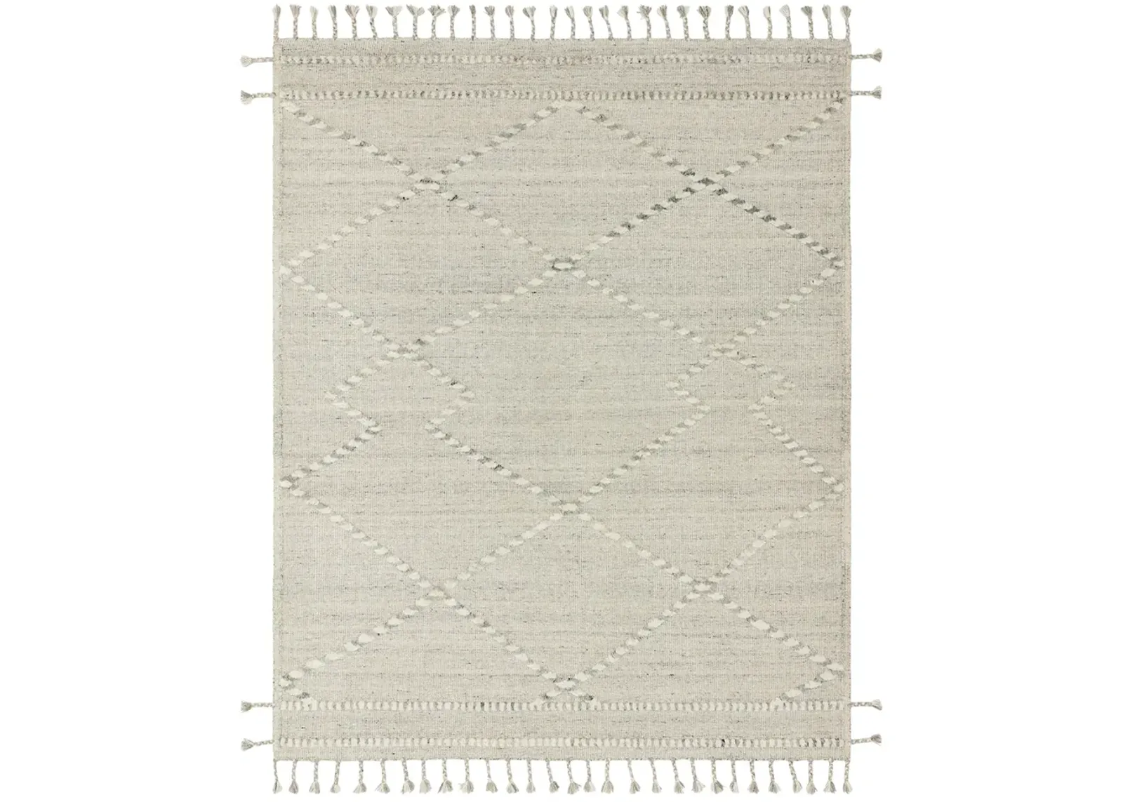 Iman IMA03 Ivory/Light Grey 7'9" x 9'9" Rug