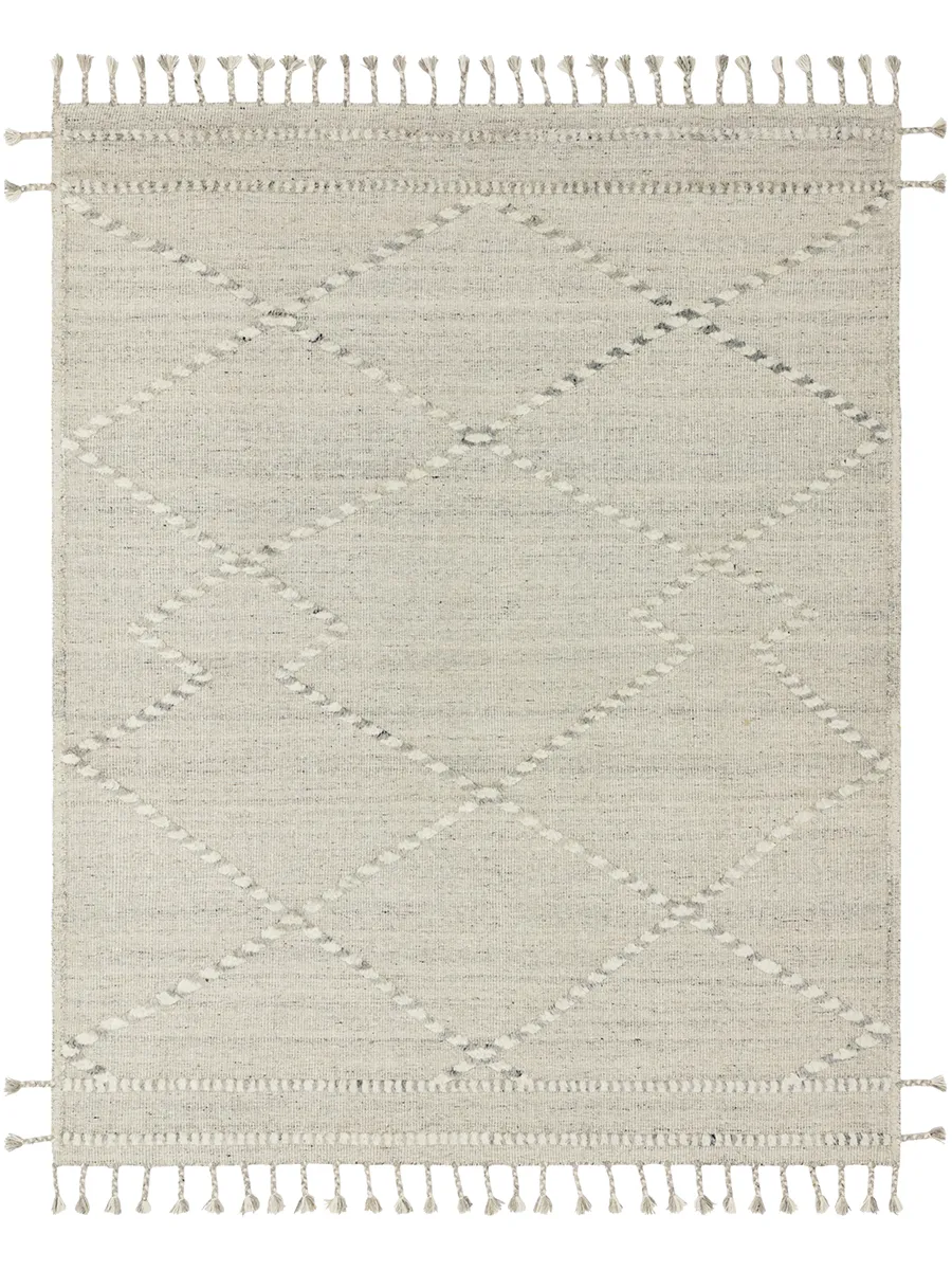 Iman IMA03 Ivory/Light Grey 7'9" x 9'9" Rug