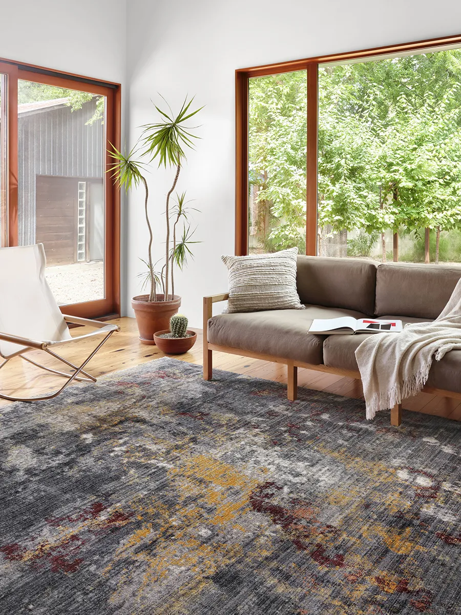 Samra Dk. Grey/Spice 9'6" x 13'1" Rug