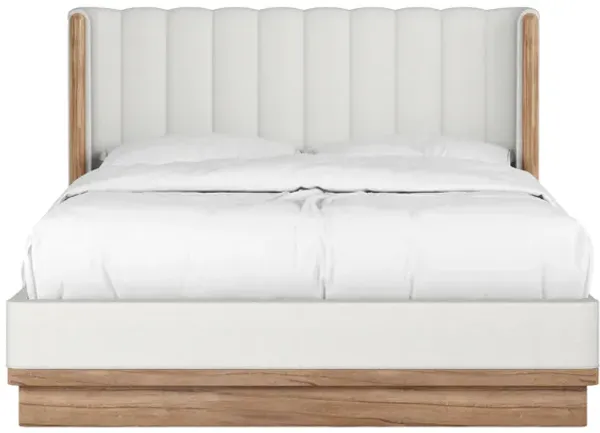 Portico King Upholstered Shelter Bed