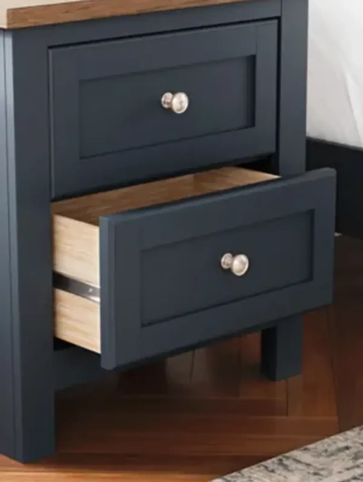 Landocken Two Drawer Nightstand