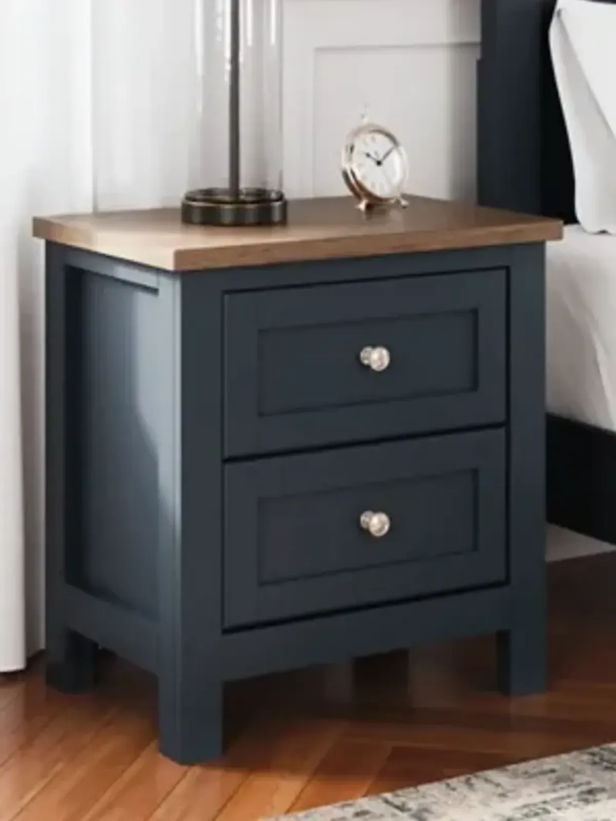 Landocken Two Drawer Nightstand