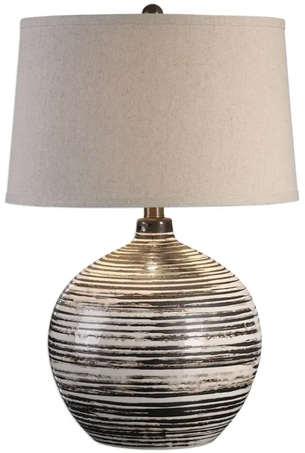 Uttermost Bloxom Mocha Ivory Lamp