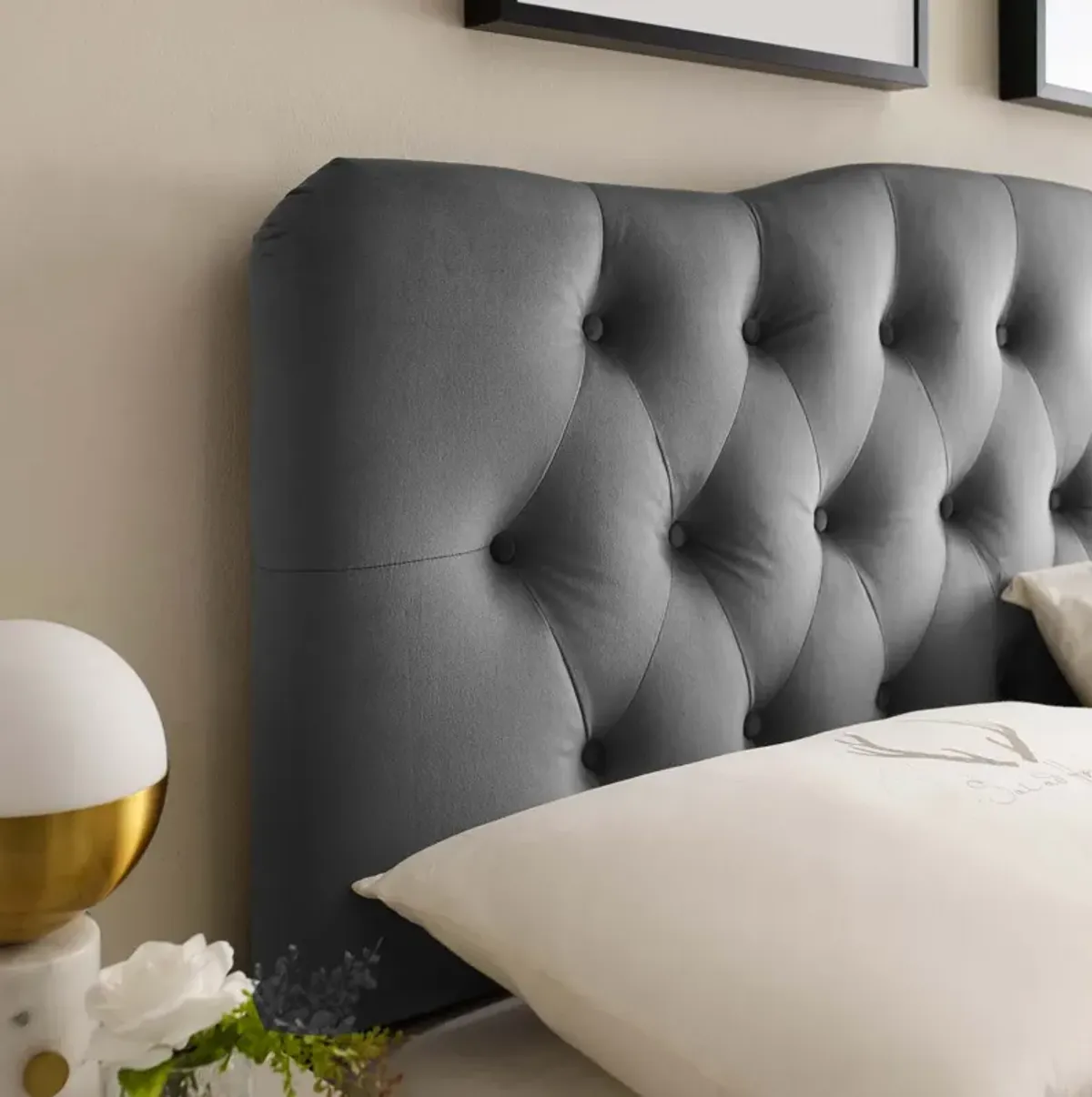 Modway - Annabel Queen Diamond Tufted Performance Velvet Headboard