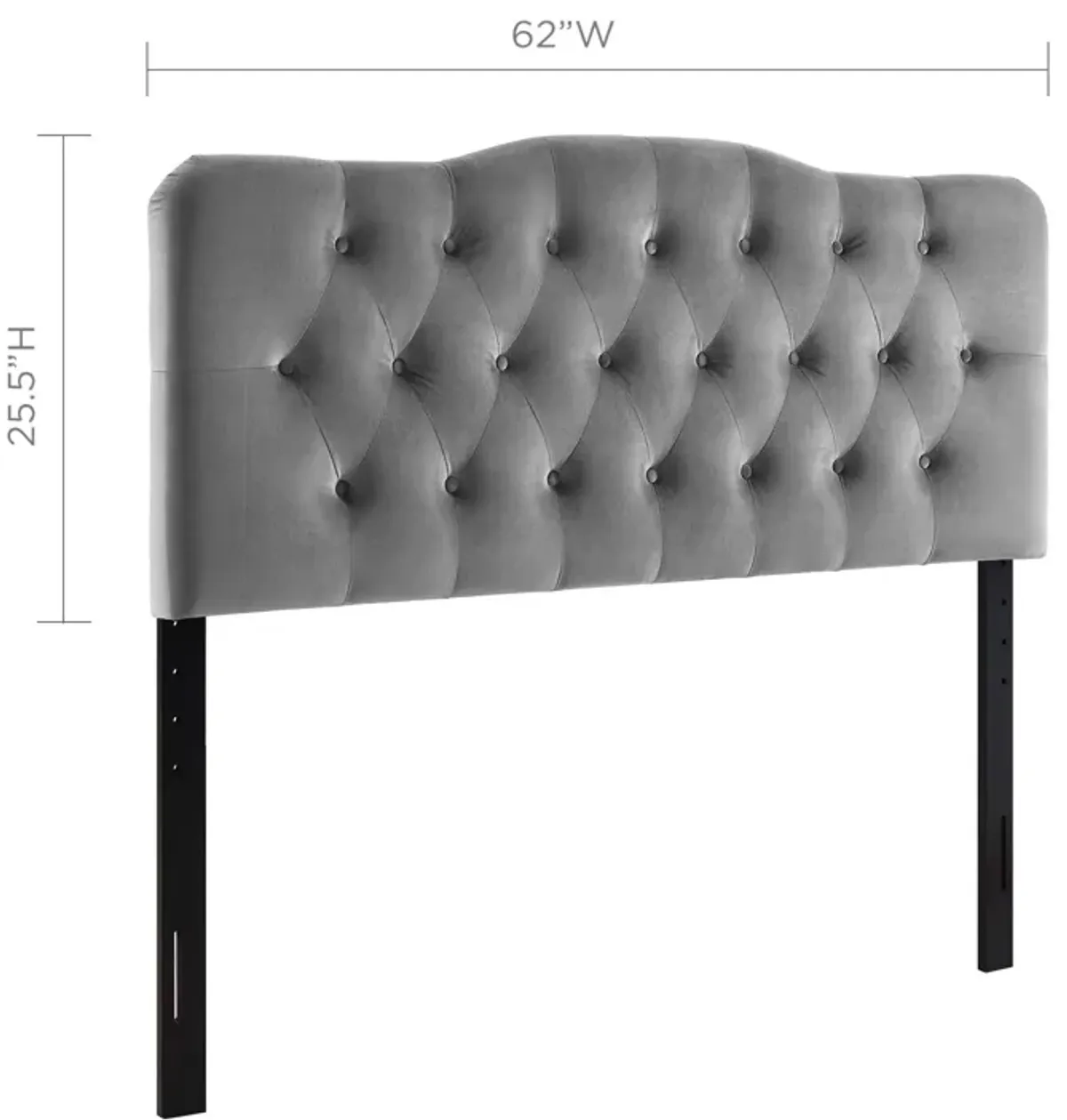 Modway - Annabel Queen Diamond Tufted Performance Velvet Headboard