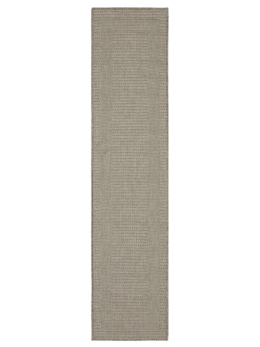 Caicos 1'10" x 7'6" Grey Rug