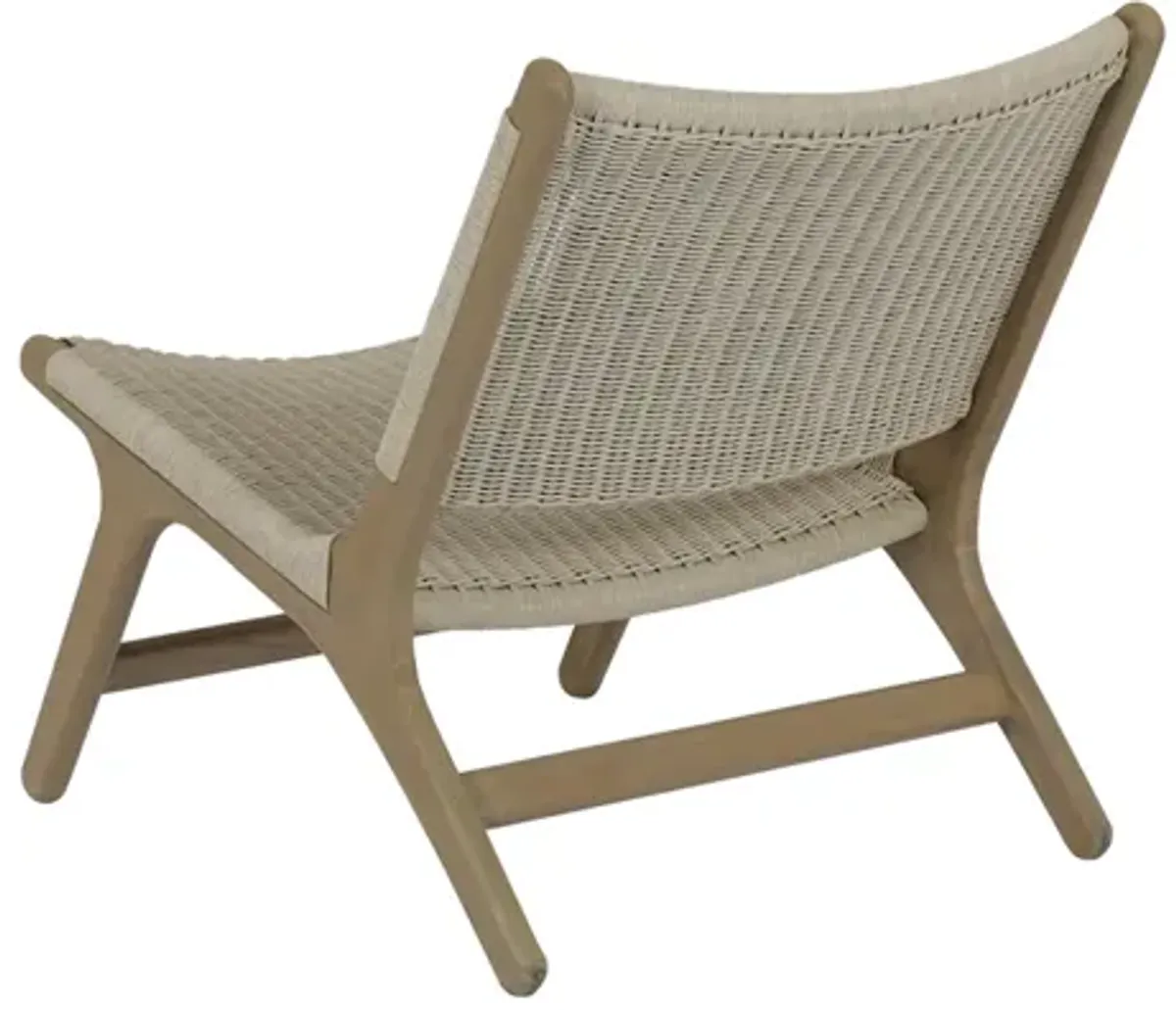 Coastal Teak Cushionless Accent Chair