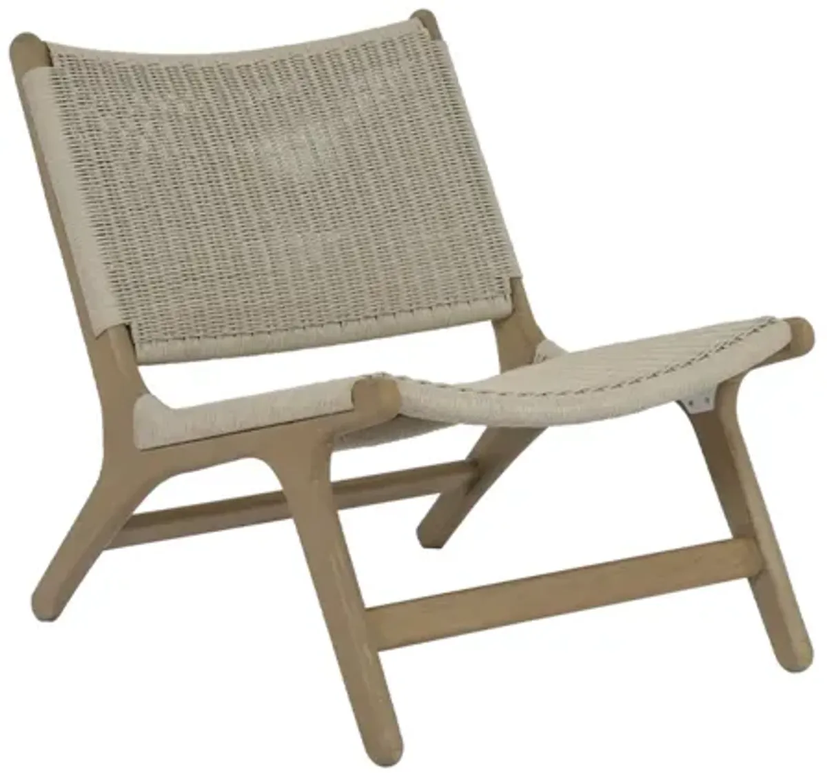 Coastal Teak Cushionless Accent Chair