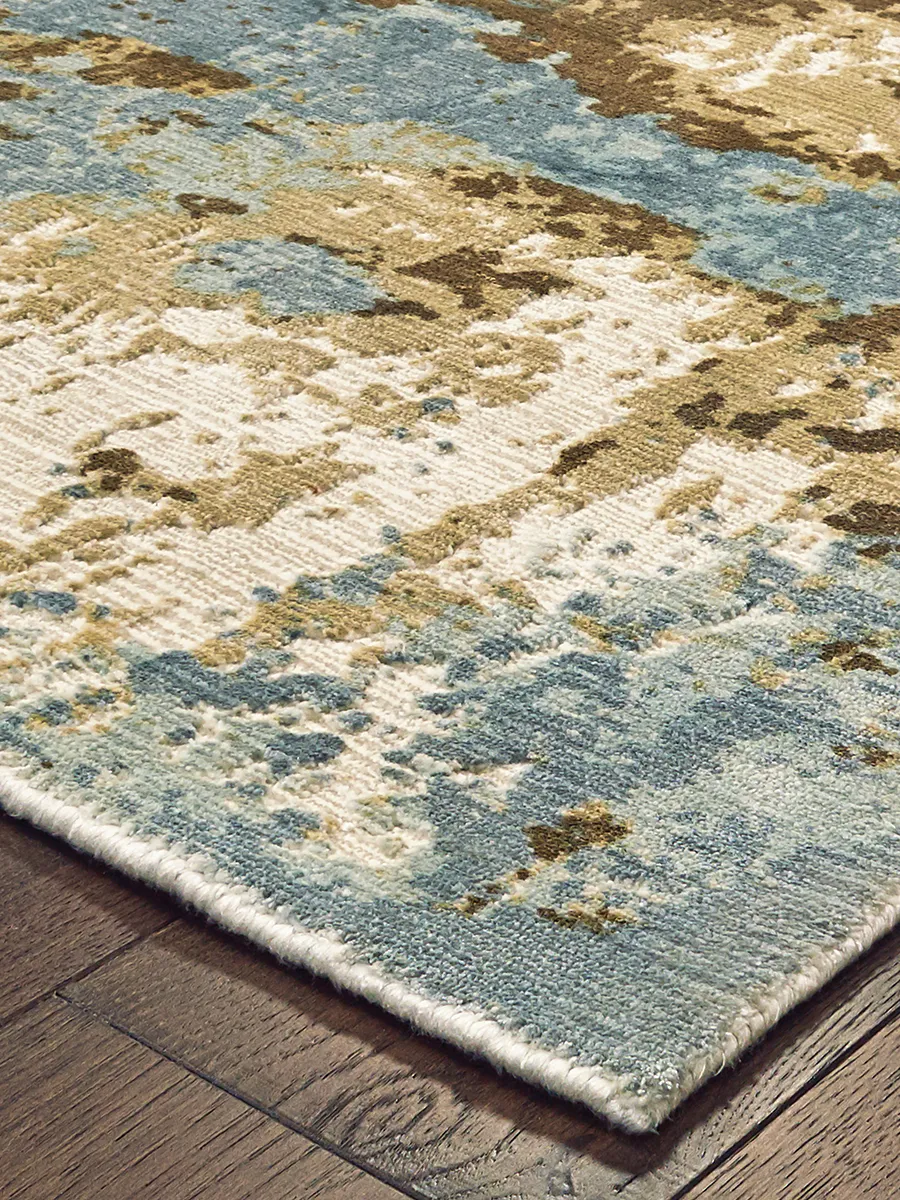 Formations 9' x 12' Blue Rug