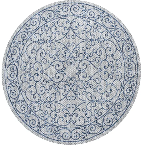 Charleston Vintage Filigree Textured Weave Indoor/Outdoor Area Rug