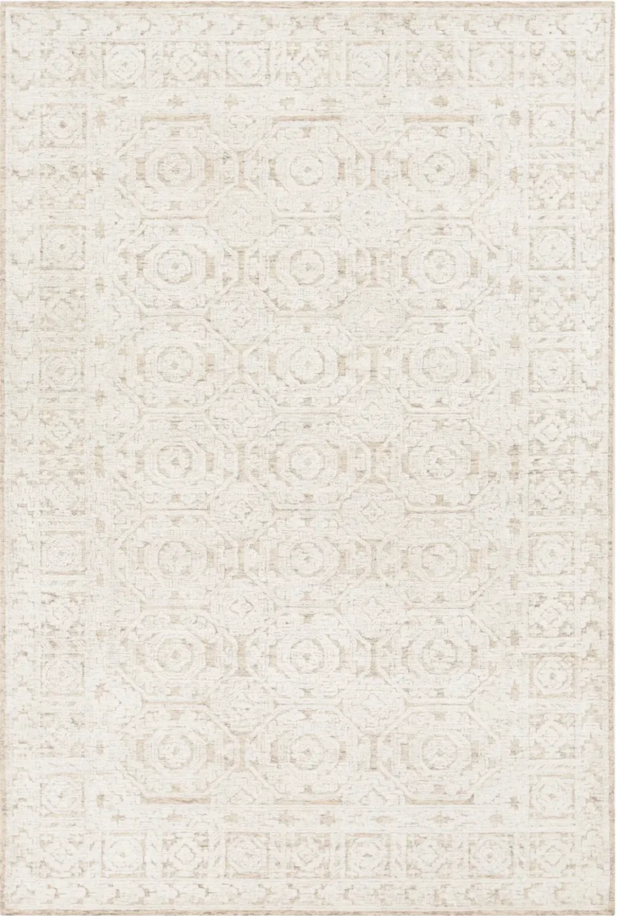 Louvre LOU-2301 8' Round Brown Rug