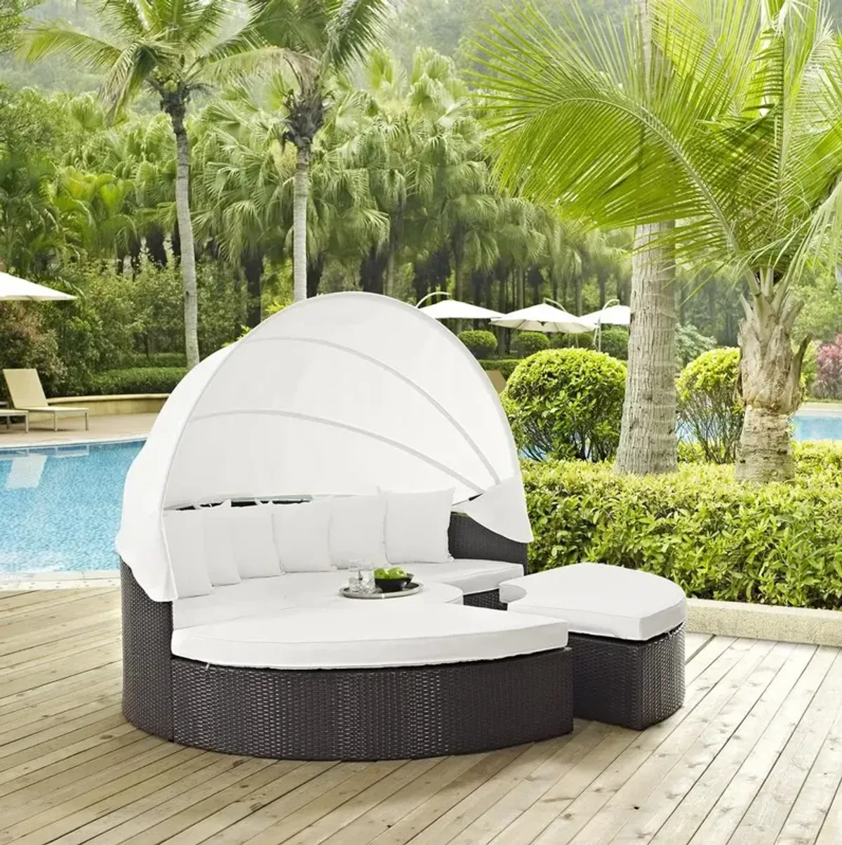 Modway Quest Canopy Outdoor Patio Daybed