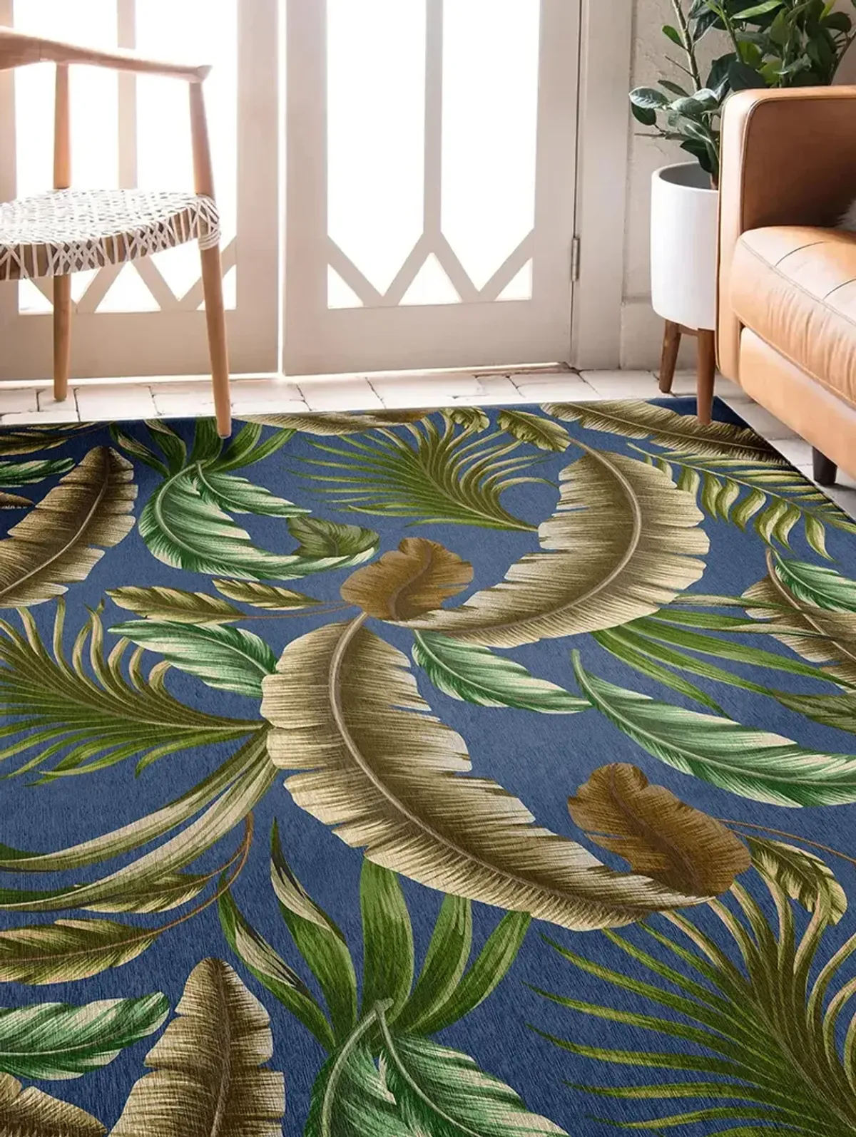 Tropics TC1 Indigo 5' x 7'6" Rug