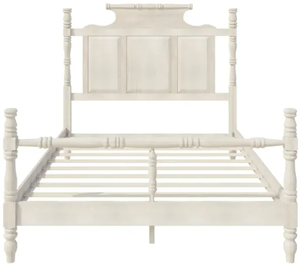 Merax Vintage Country Style 4-Poster Platform Bed