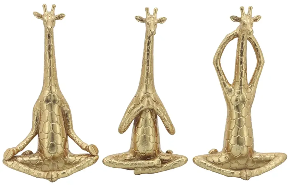 Yoga Giraffe Figurines (Set of 3)