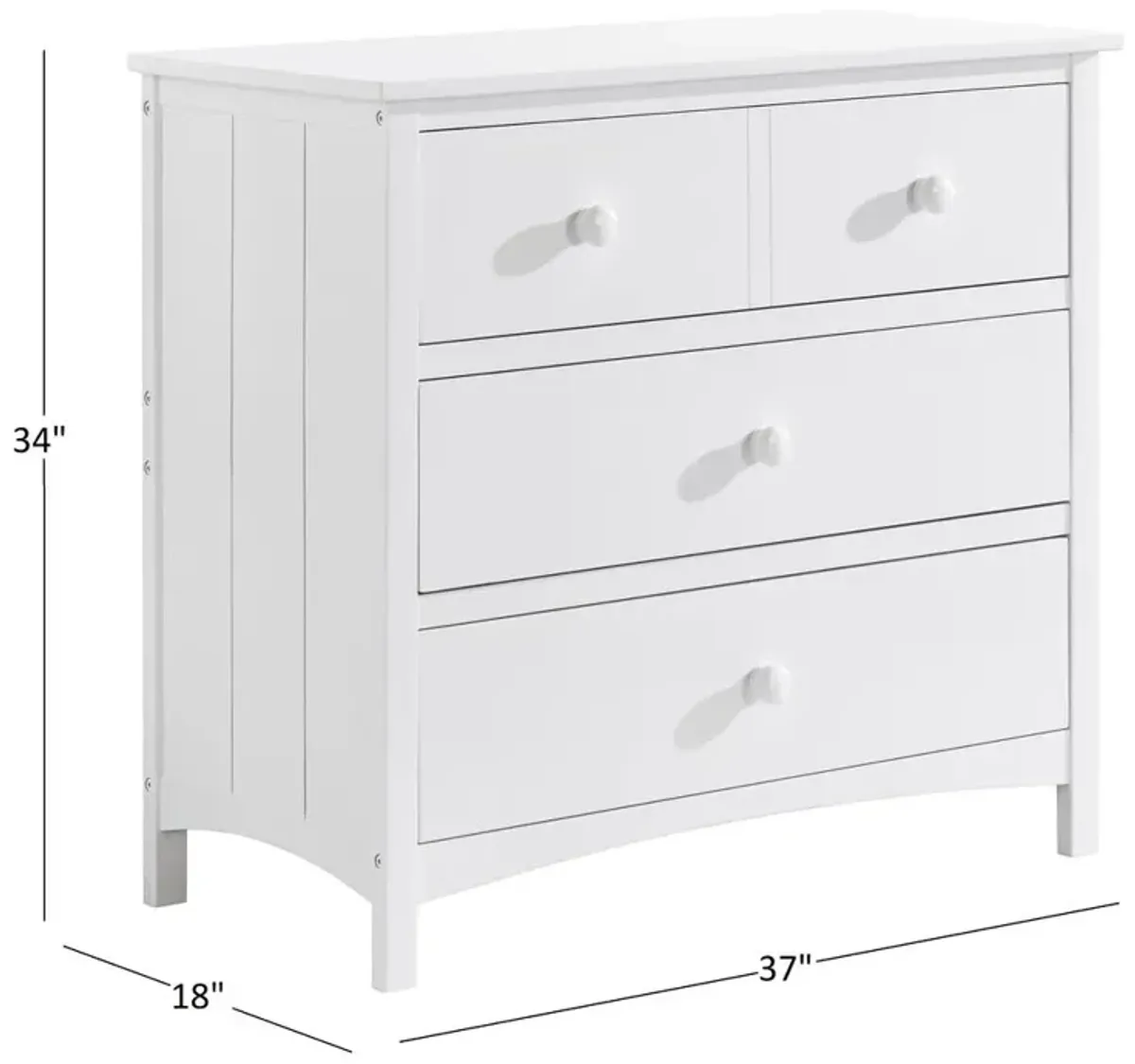 Oxford Baby Universal Rta 3 Dr Dresser  Snow White