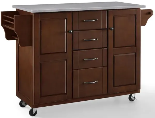 Eleanor Stainless Steel Top Kitchen Cart