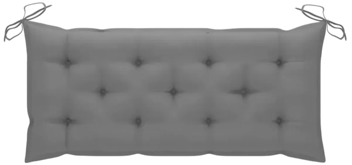 vidaXL Garden Bench Cushion Gray 47.2"x19.7"x2.8" Fabric