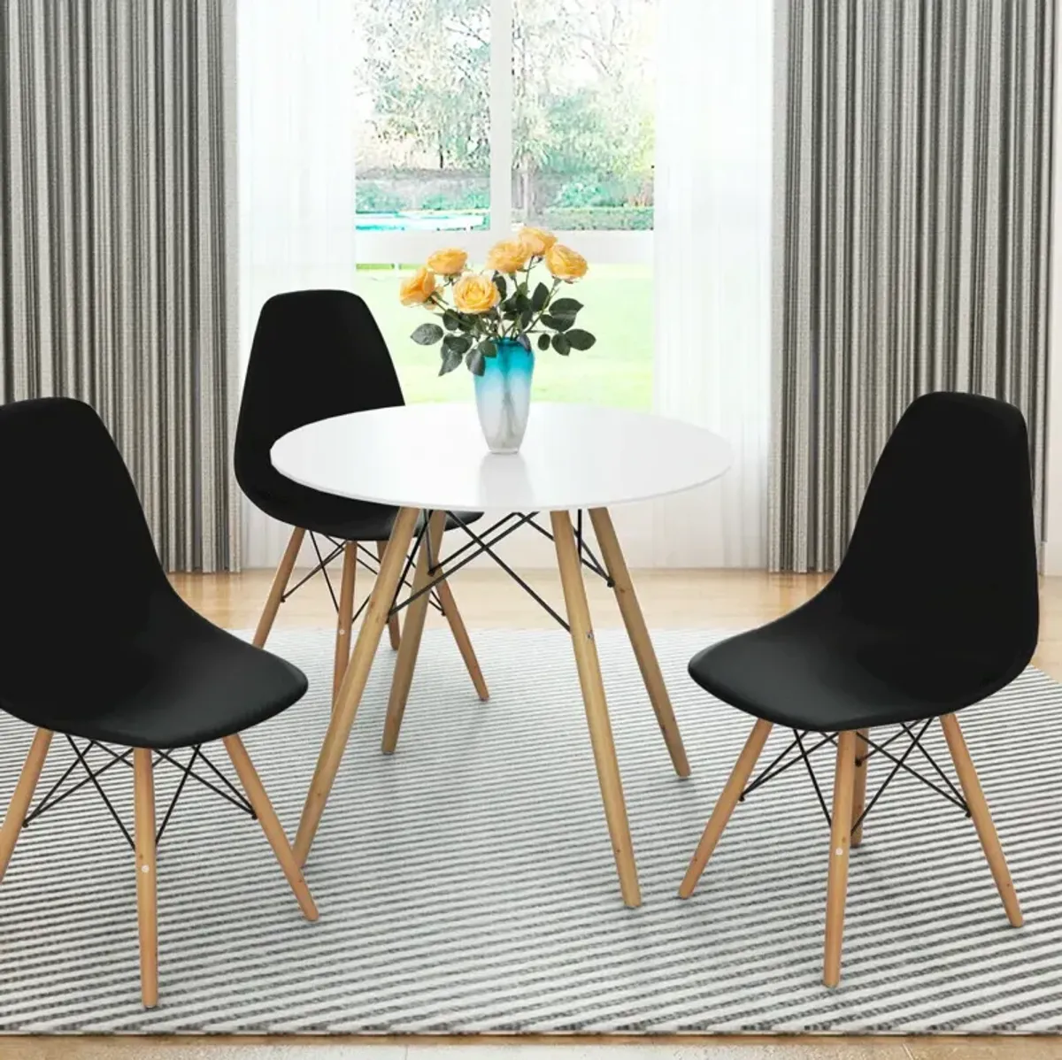 Set of 2 Mid-Century Modern DSW Dining Side Chair