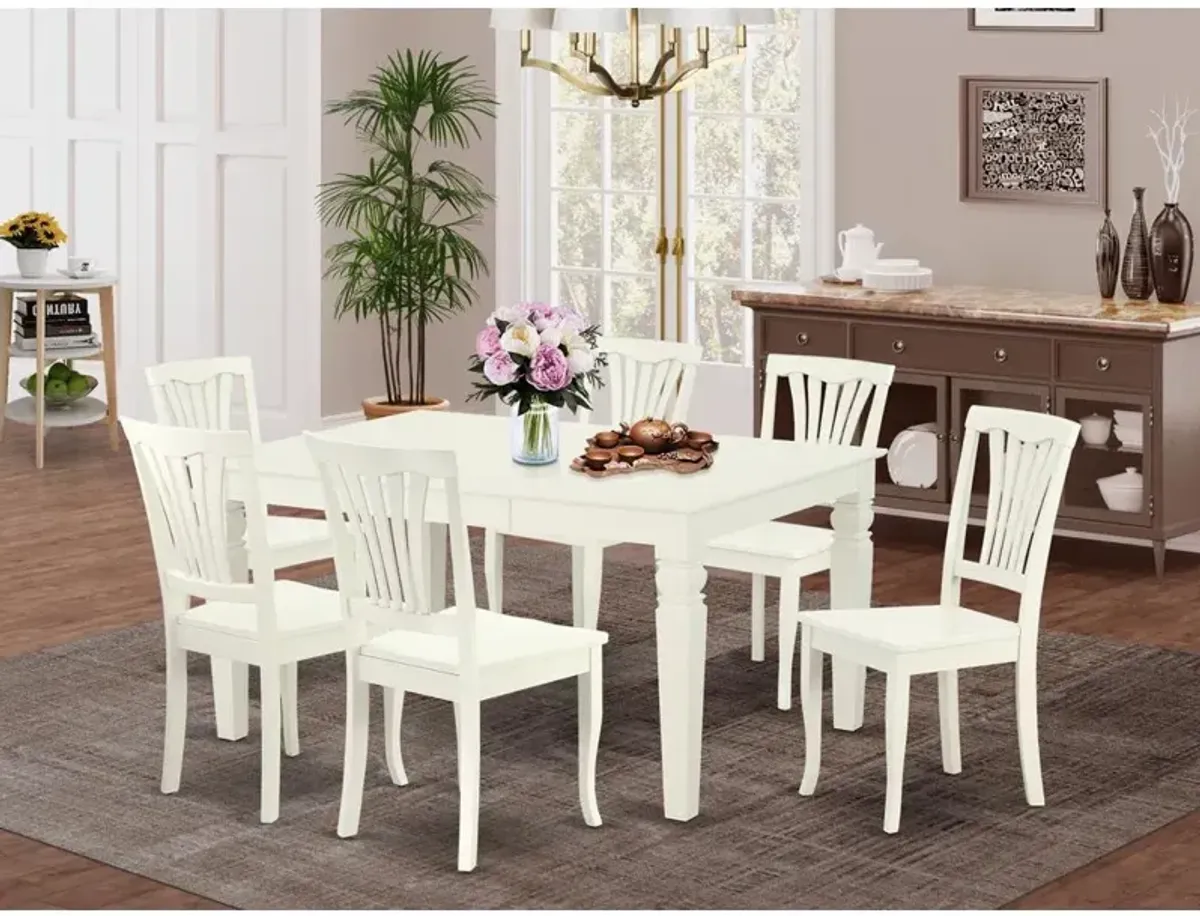 Dining Room Set Linen White