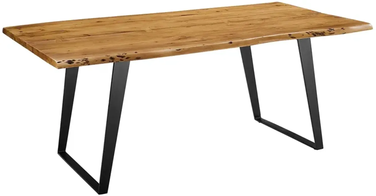 Viggo 74" Live Edge Acacia Wood Dining Table