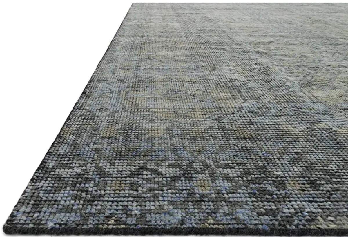 Amara AMM05 Blue/Gold 6' x 9' Rug