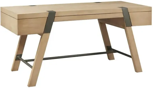 Belen Kox Farmhouse Writing Desk with Storage, Belen Kox