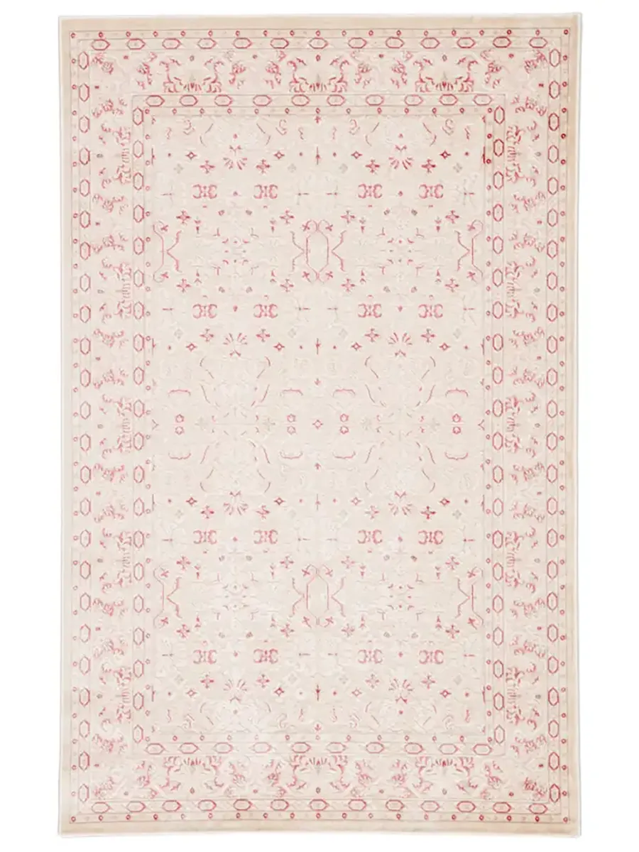 Fables Regal Ivory & White 2'6" x 8' Runner Rug