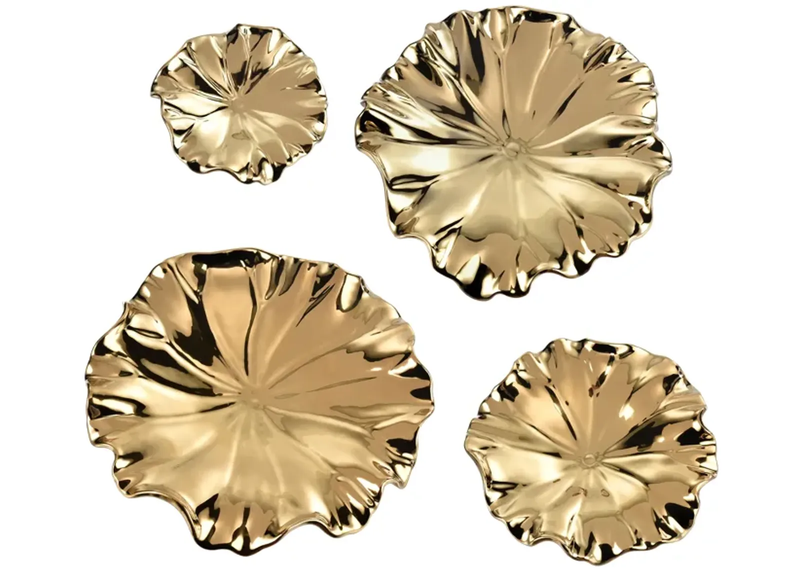 Gold Petal Bowl - Set of 4