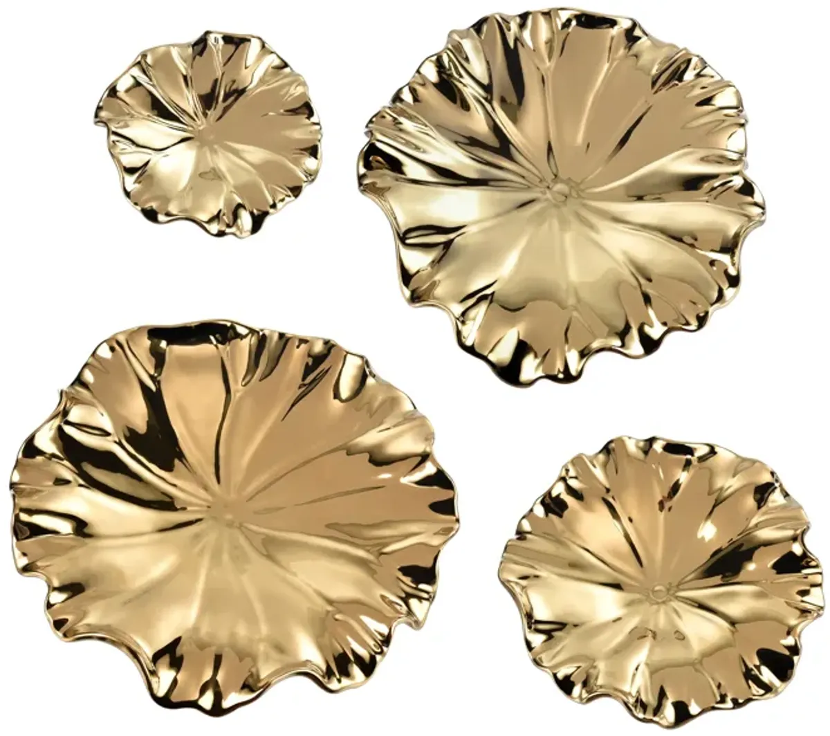 Gold Petal Bowl - Set of 4