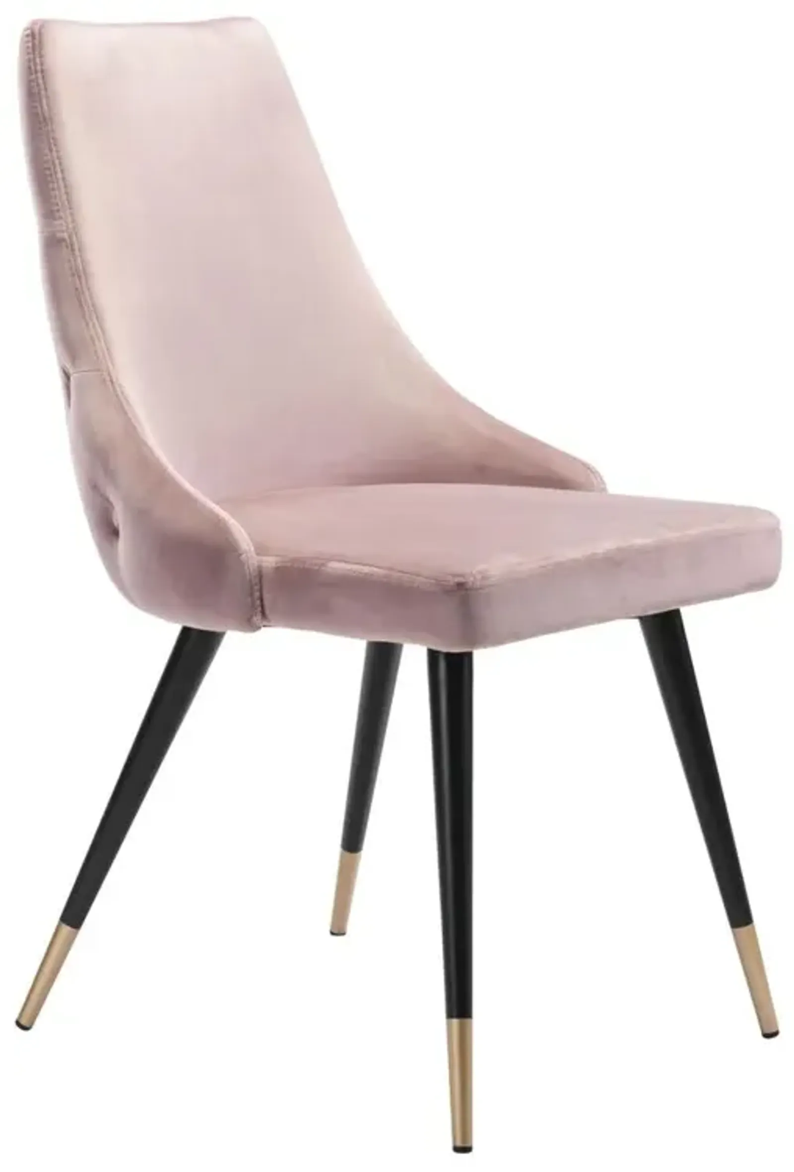 Belen Kox Piccolo Dining Chair (Set of 2), Pink Velvet, Belen Kox