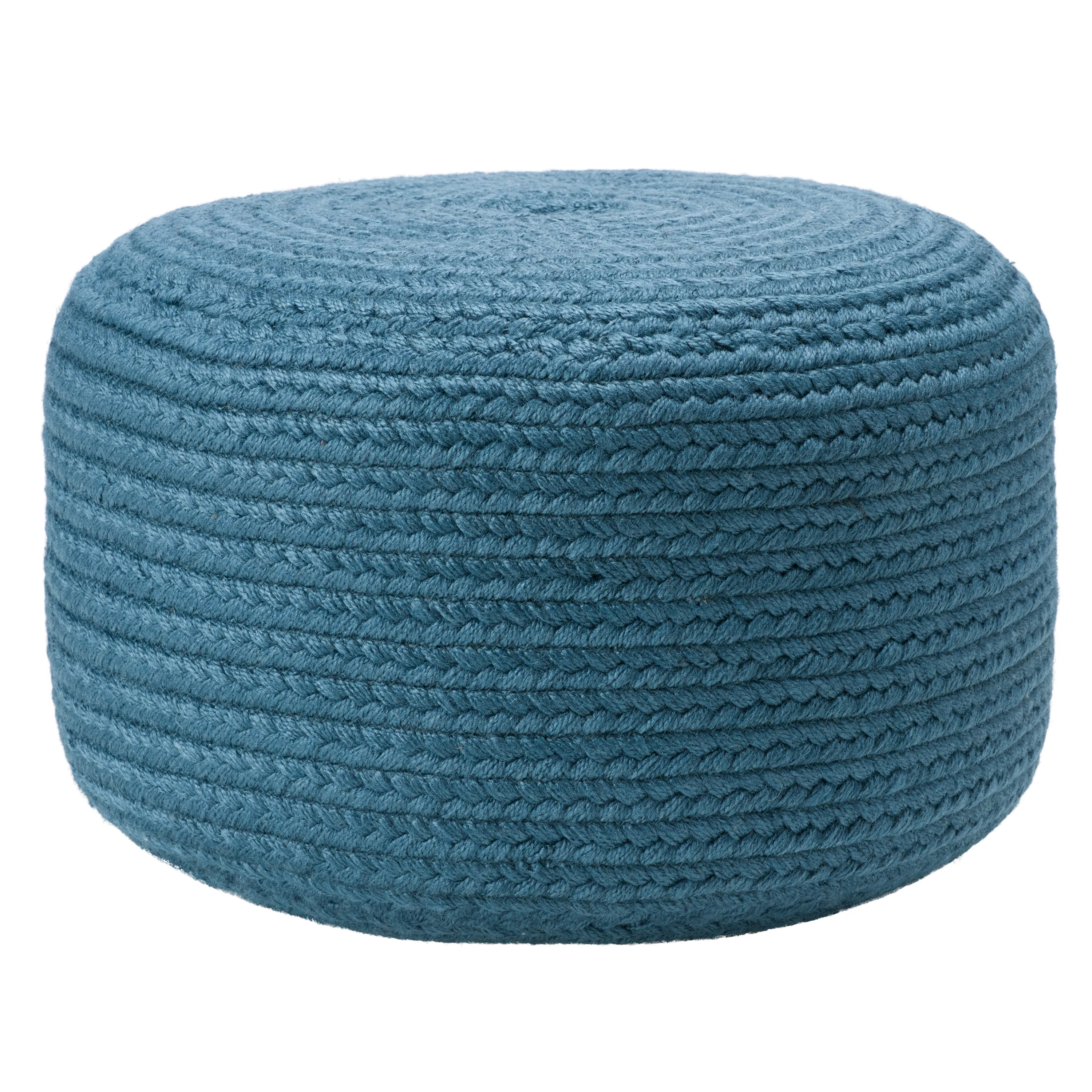 Saba Solar Pouf in Blue Mirage