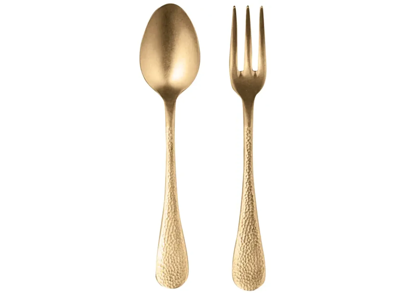 Epoque 2 Piece Serving Set in Pewter Gold