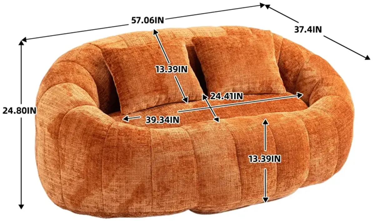 Mondawe Lazy Sofa High Back Bean Bag Chair Couch, Accent Floor Soft Lounge Chair