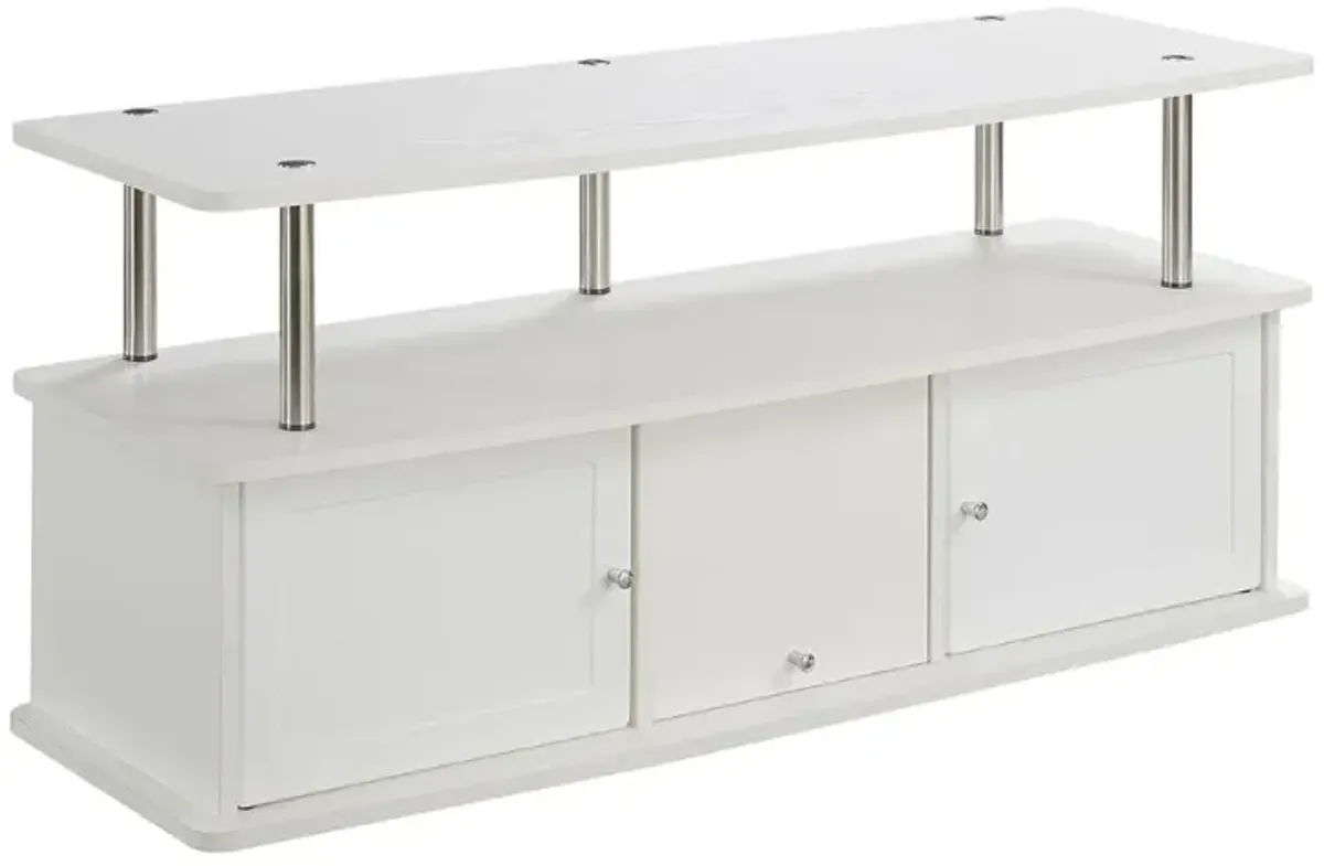 Convience Concept, Inc. TV Stand with 3 Storage Cabinets and Shelf for TVs up to 55 inches