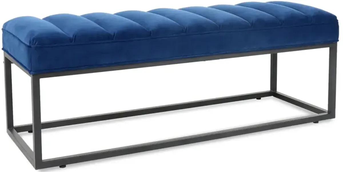 Metal Base Upholstered Bench For Bedroom For Entryway